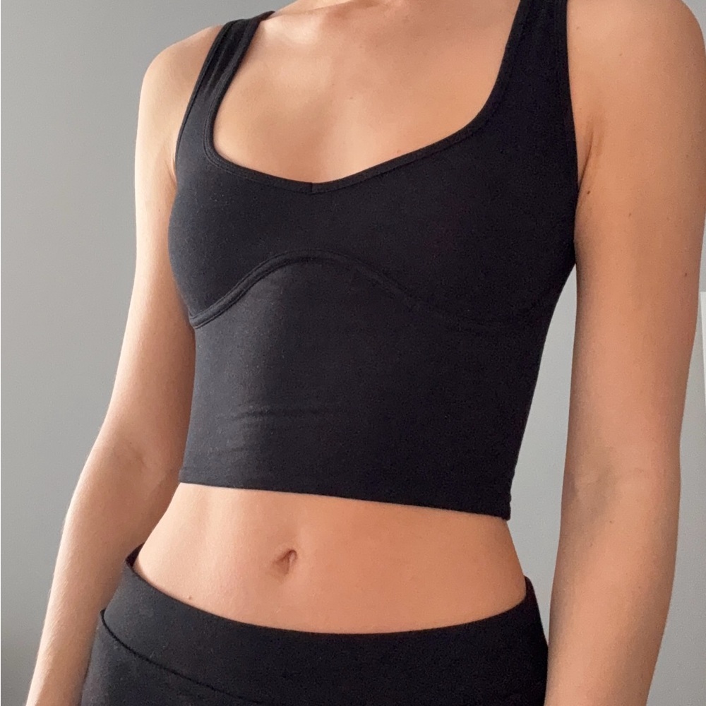 Oh Polly Structured Cropped Tank Top